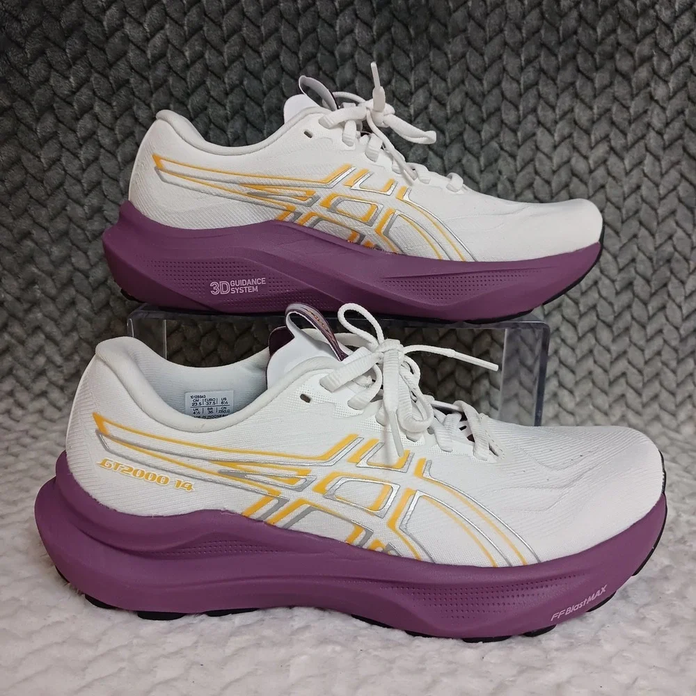 Asics GT-2000 14 White Yamabuki Women's Walking Running Sneakers Shoes Size 6.5
